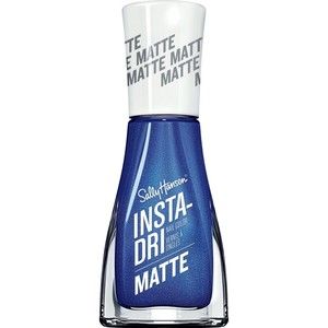 Sally Hansen Insta-Dri Matte Nail Color Polish, 013 Blue Steel